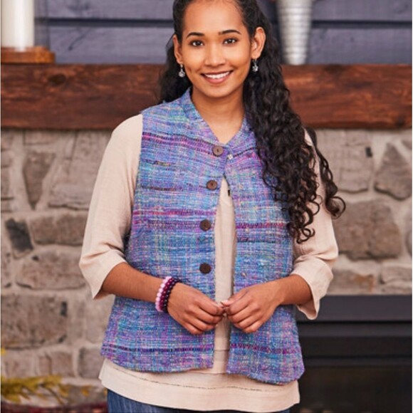 April Cornell Silk Multicolor Rajasthani Vest Size Medium - Picture 1 of 9